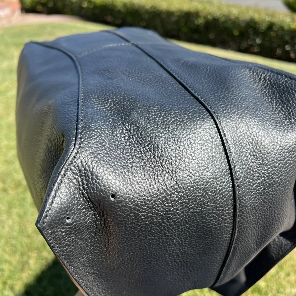 Gianni Chiarini Bag Borsa a Spalla Dorotea Black Leather Large Tote NWT w Flaw - Picture 5 of 8